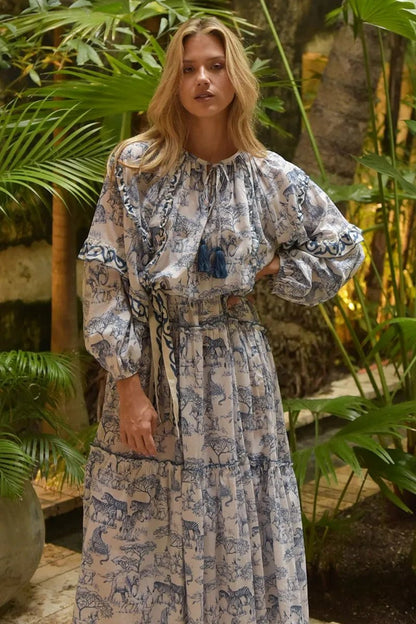 Francesa Maxi Dress - Polkadots & Moonbeams LAMiss JuneOSBLUEFrancesa Maxi Dress