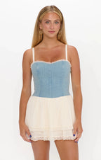 Geneva Mini Dress - Polkadots & Moonbeams LAShow Me Your MumuXSGeneva Mini Dress