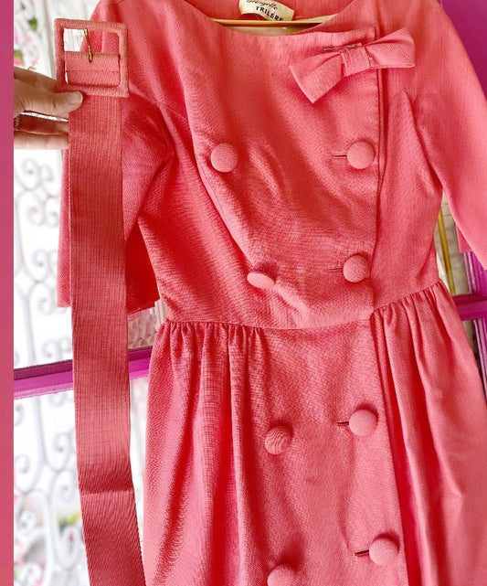 Georgette Trilere Vintage Dress - Polkadots & Moonbeams LAVintageGeorgette Trilere Vintage Dress