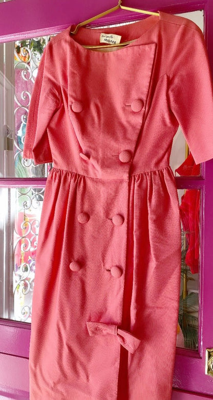 Georgette Trilere Vintage Dress - Polkadots & Moonbeams LAVintageGeorgette Trilere Vintage Dress
