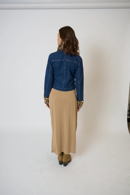 Gia Denim Fur Jacket
