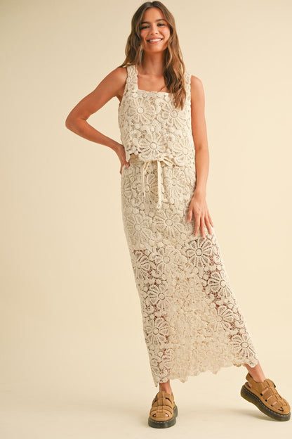 Goldie Crochet Top - Polkadots & Moonbeams LAPolkadots & MoonbeamsBeigeSGoldie Crochet Top