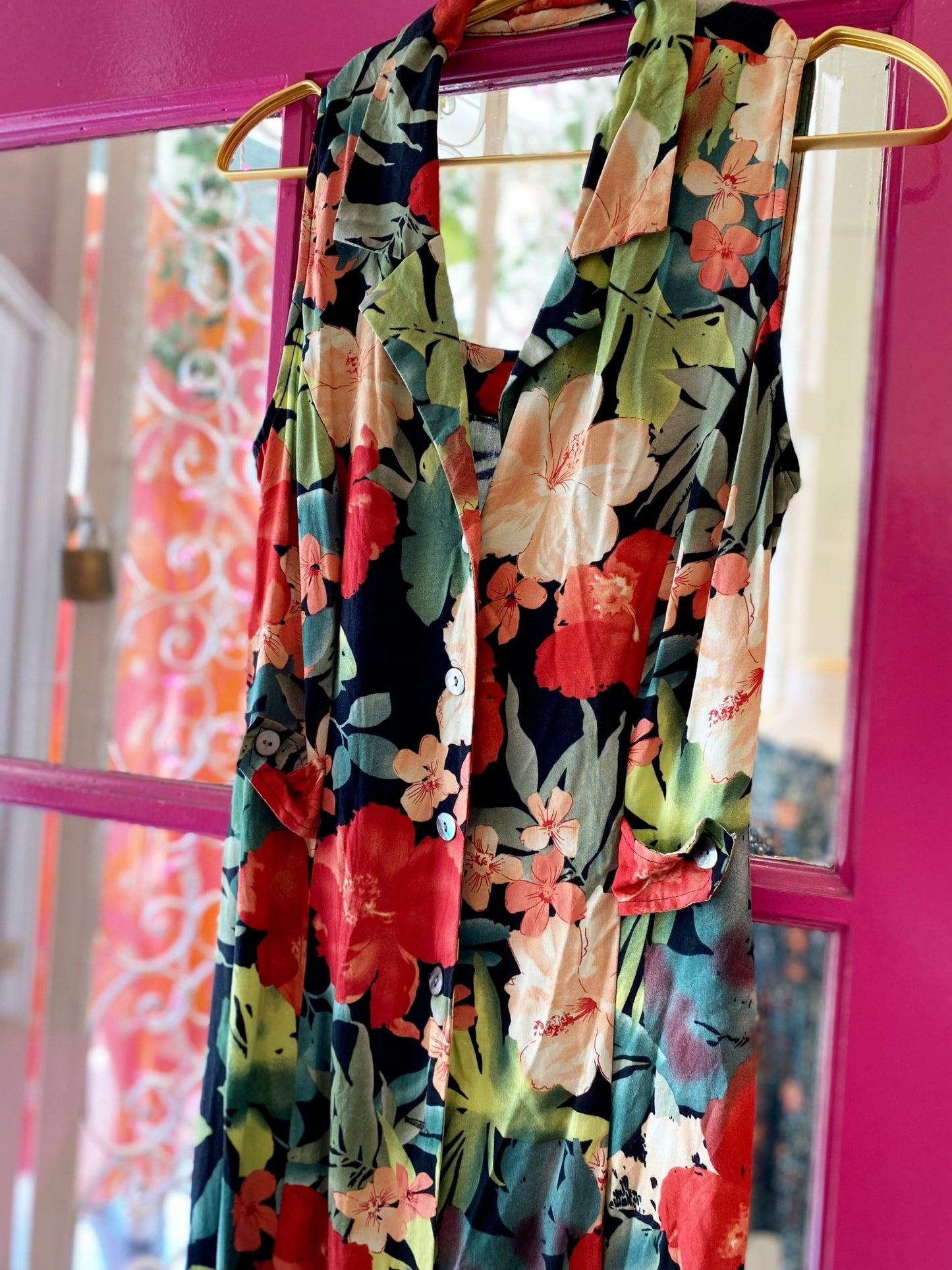 Halter 90s Midi - Polkadots & Moonbeams LAVintageHalter 90s Midi