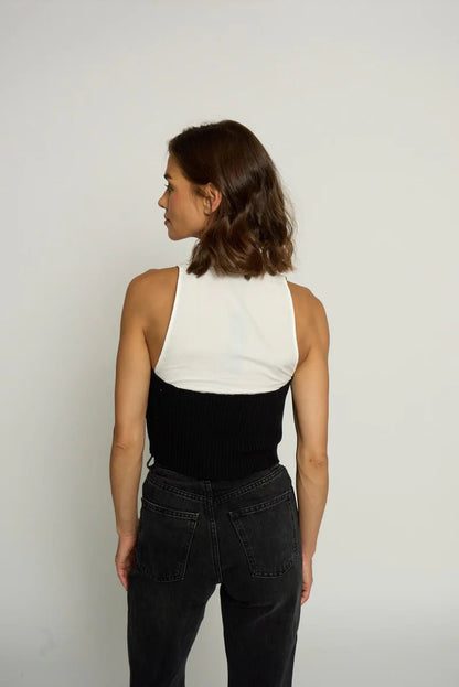 Halter Twofer - Polkadots & Moonbeams LACentral Park WestBLACK/WHITEXSHalter Twofer