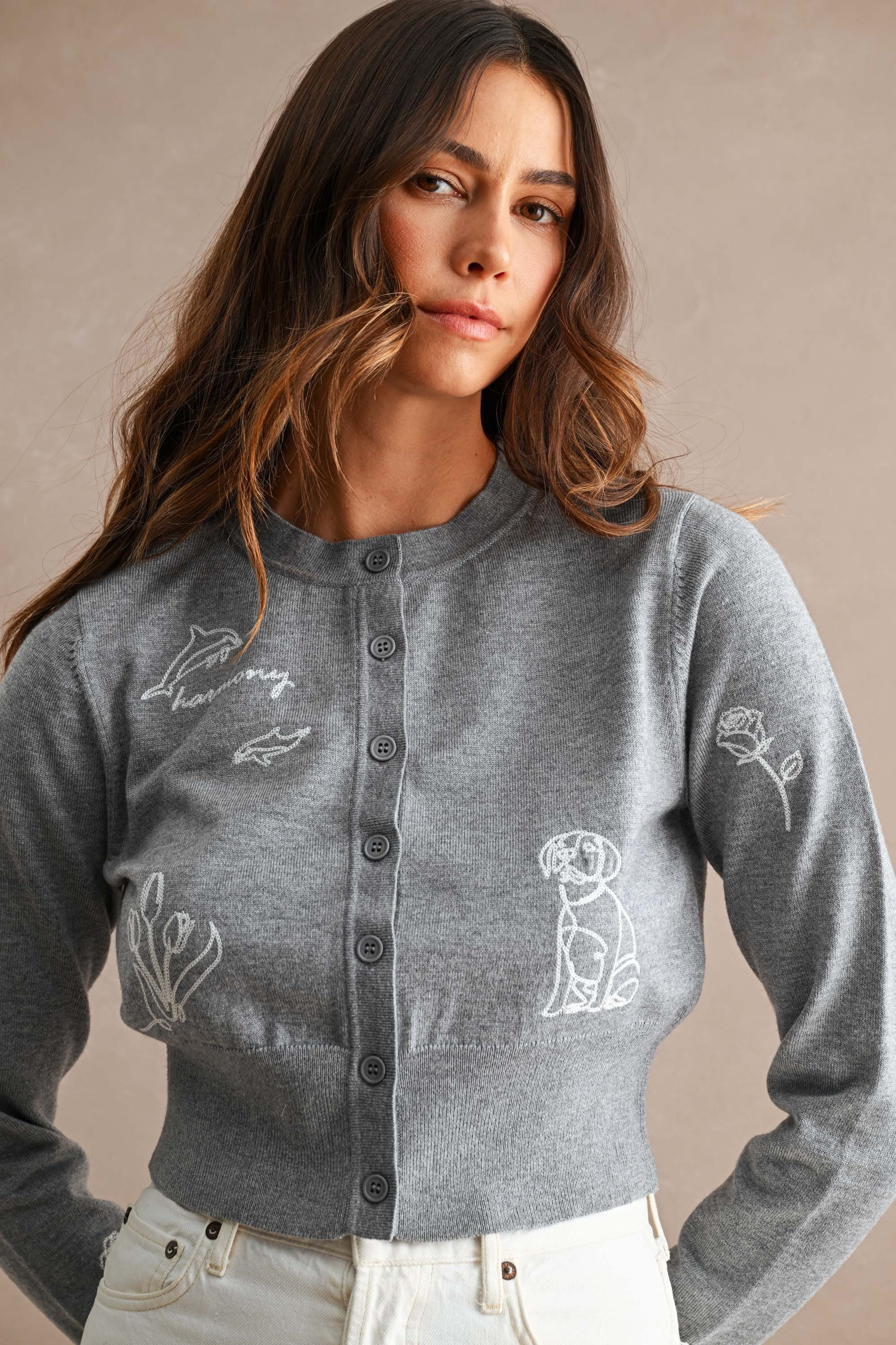 Harmony Embroidered Cardigan