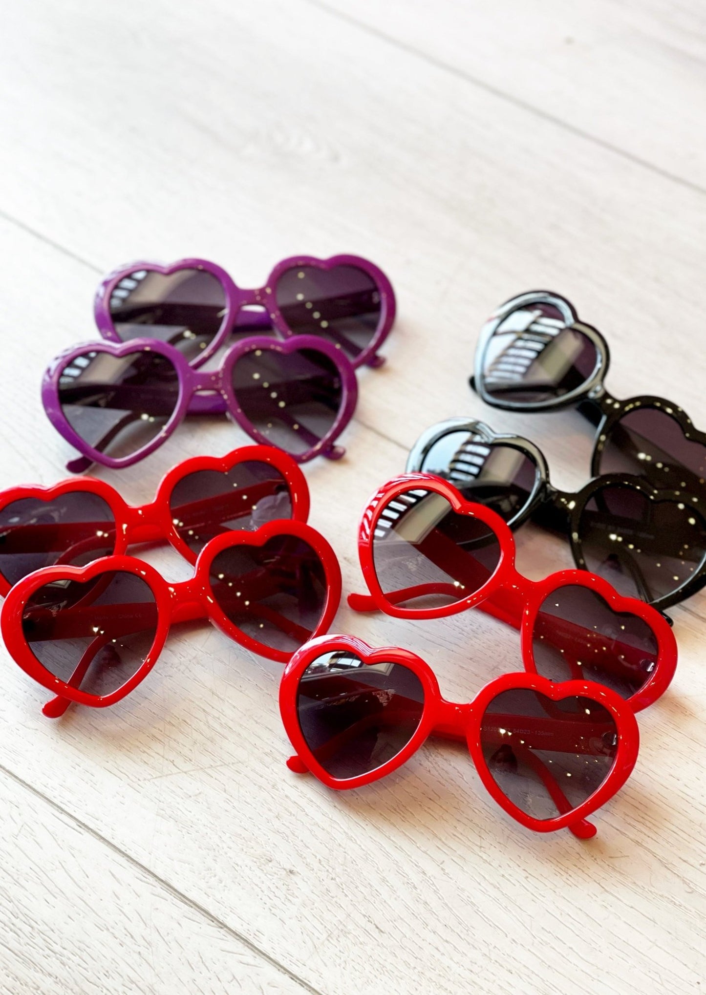 Heart Sunnies - Polkadots & Moonbeams LAPolkadots & MoonbeamsRedHeart Sunnies