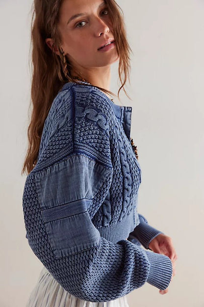 Heritage Cardi - Polkadots & Moonbeams LAFree PeopleBlueXSHeritage Cardi