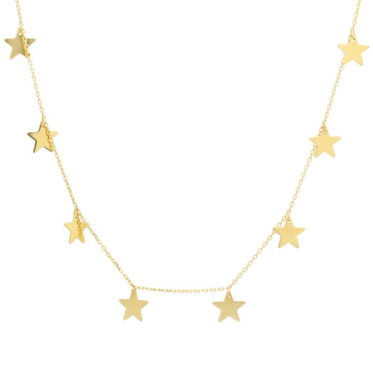 14K Gold Star Necklace