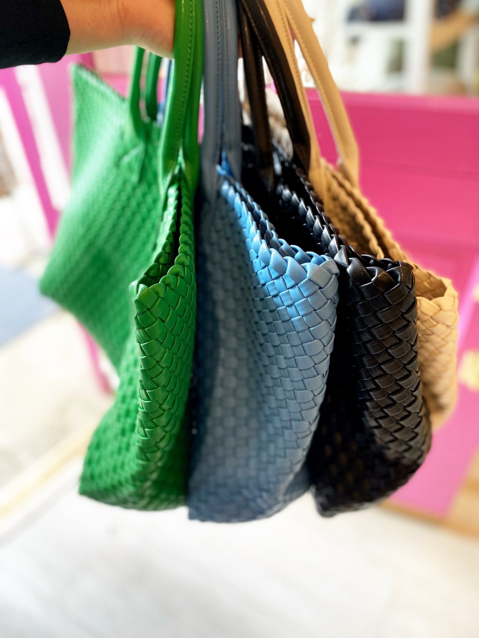 Italia Woven Vegan Bags - Polkadots & Moonbeams LAPolkadots & MoonbeamsblackItalia Woven Vegan Bags