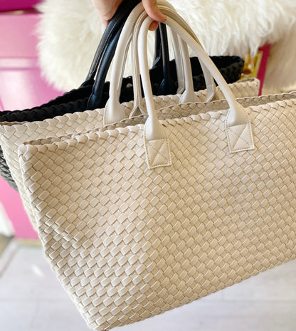 Italia Woven Vegan Bags - Polkadots & Moonbeams LAPolkadots & MoonbeamsblackItalia Woven Vegan Bags