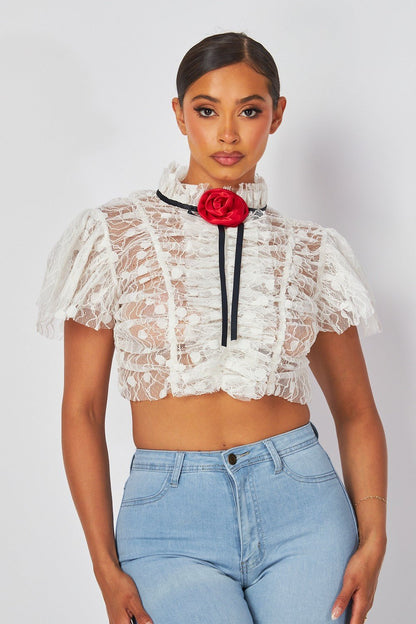 Janelle Lace Top - Polkadots & Moonbeams LAPolkadots & MoonbeamsSJanelle Lace Top