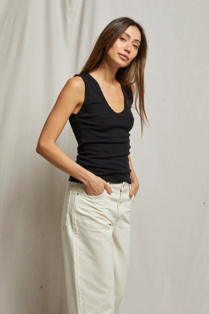 Jordan Tank - Polkadots & Moonbeams LAPerfect White TeeBLACKXSJordan Tank
