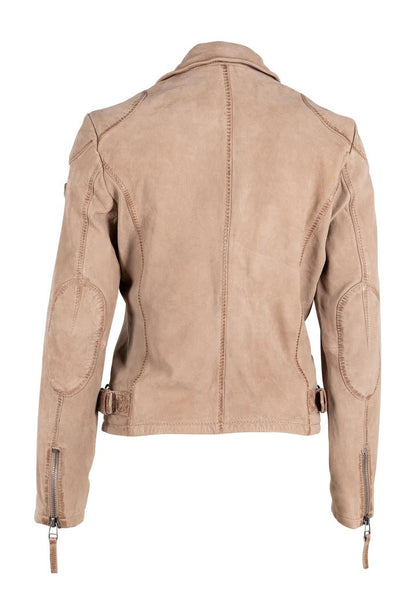 Karyn Sand Moto Jacket - Polkadots & Moonbeams LAMauritiusSKaryn Sand Moto Jacket