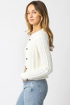 Kassidy Cable Knit Cardigan - Polkadots & Moonbeams LAPolkadots & MoonbeamsYellowSKassidy Cable Knit Cardigan
