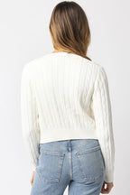 Kassidy Cable Knit Cardigan - Polkadots & Moonbeams LAPolkadots & MoonbeamsYellowSKassidy Cable Knit Cardigan