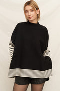 Kennedy Cape Sweater - Polkadots & Moonbeams LAPolkadots & MoonbeamsBLACK/WHITEOne sizeKennedy Cape Sweater