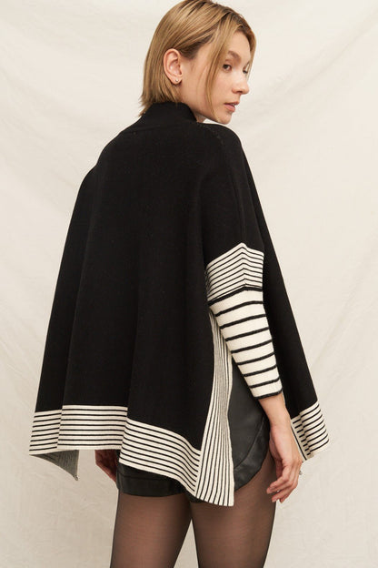 Kennedy Cape Sweater - Polkadots & Moonbeams LAPolkadots & MoonbeamsBLACK/WHITEOne sizeKennedy Cape Sweater
