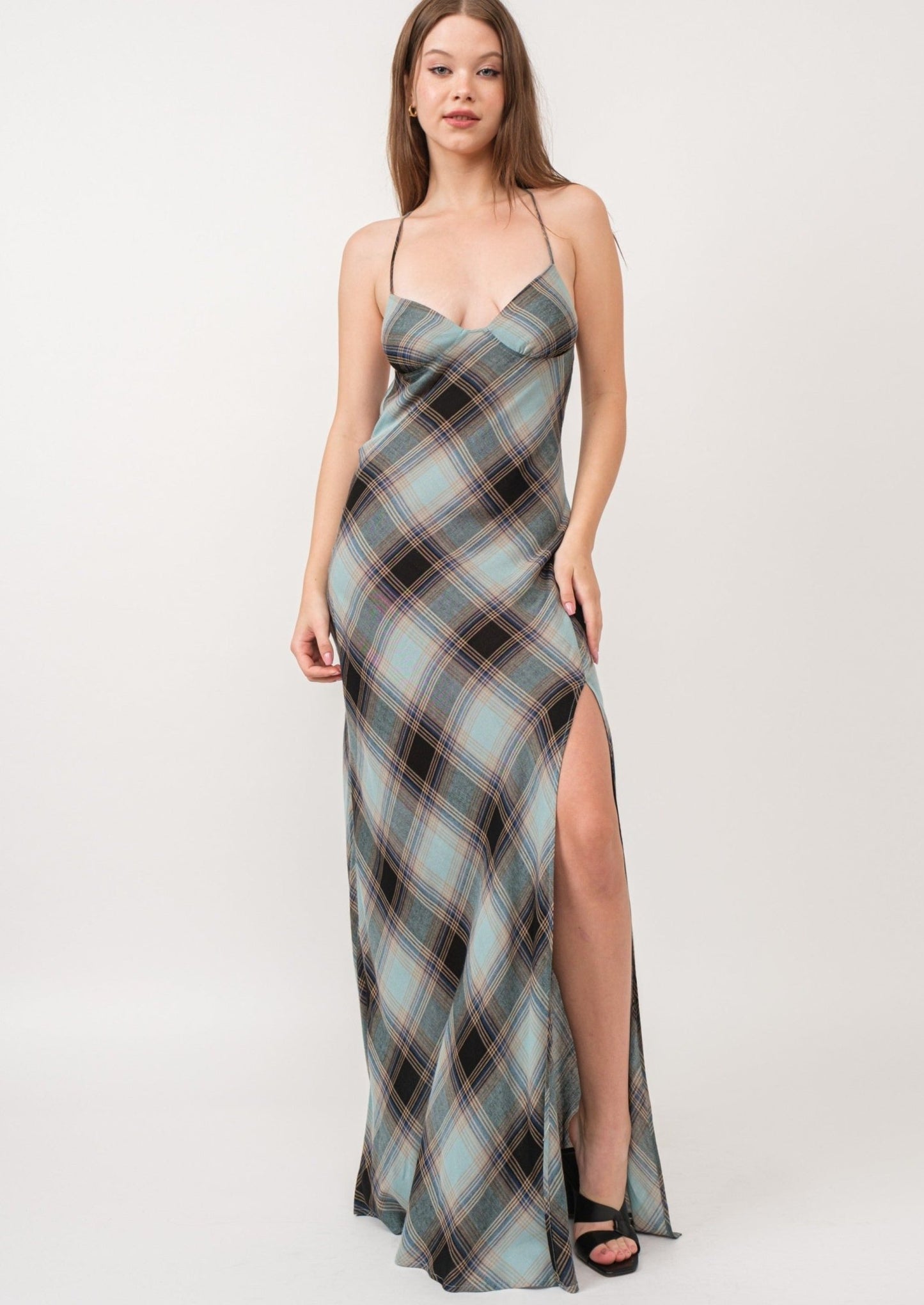 Kensington Plaid Maxi - Polkadots & Moonbeams LAPolkadots & MoonbeamsSKensington Plaid Maxi