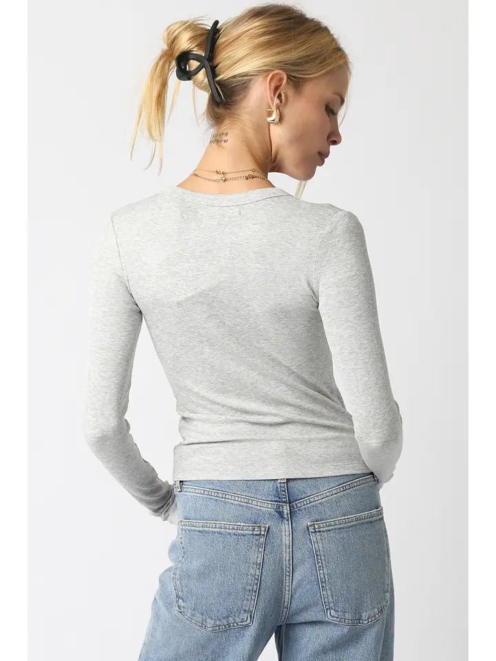 Kit Ribbed Long Sleeve - Polkadots & Moonbeams LAPolkadots & MoonbeamsBLACKSKit Ribbed Long Sleeve