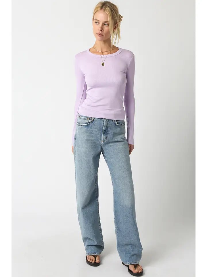 Kit Ribbed Long Sleeve - Polkadots & Moonbeams LAPolkadots & MoonbeamsBLACKSKit Ribbed Long Sleeve