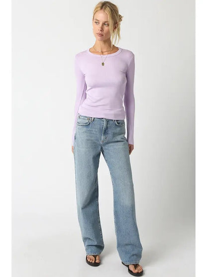 Kit Ribbed Long Sleeve - Polkadots & Moonbeams LAPolkadots & MoonbeamsBLACKSKit Ribbed Long Sleeve
