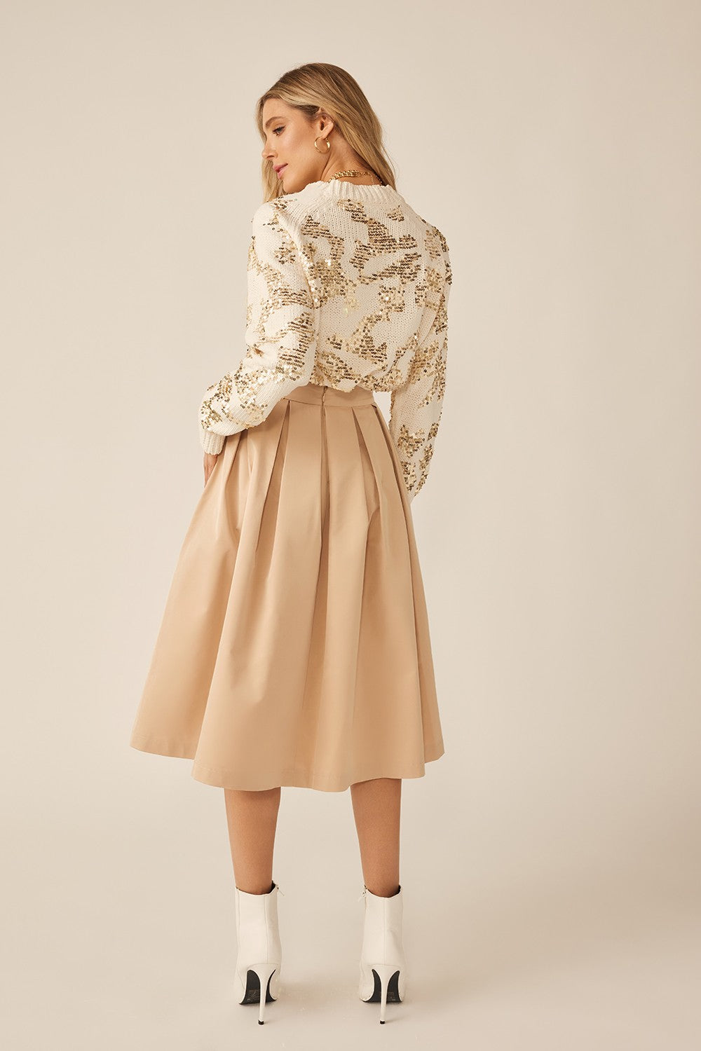 Kyoto Midi Pleated Skirt