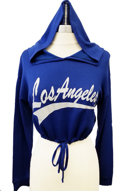 LA Cropped Hoodie