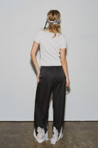 Lace Bottom Pants - Polkadots & Moonbeams LABeige BotanyBlackSLace Bottom Pants