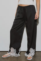 Lace Bottom Pants - Polkadots & Moonbeams LABeige BotanyBlackSLace Bottom Pants