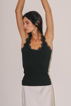 Lace Scoop Tank - Polkadots & Moonbeams LABeige BotanyBLACKSLace Scoop Tank