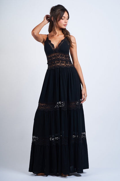 Lace Torso Maxi - Polkadots & Moonbeams LAPolkadots & MoonbeamsBLACKSLace Torso Maxi