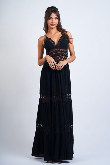 Lace Torso Maxi - Polkadots & Moonbeams LAPolkadots & MoonbeamsBLACKSLace Torso Maxi