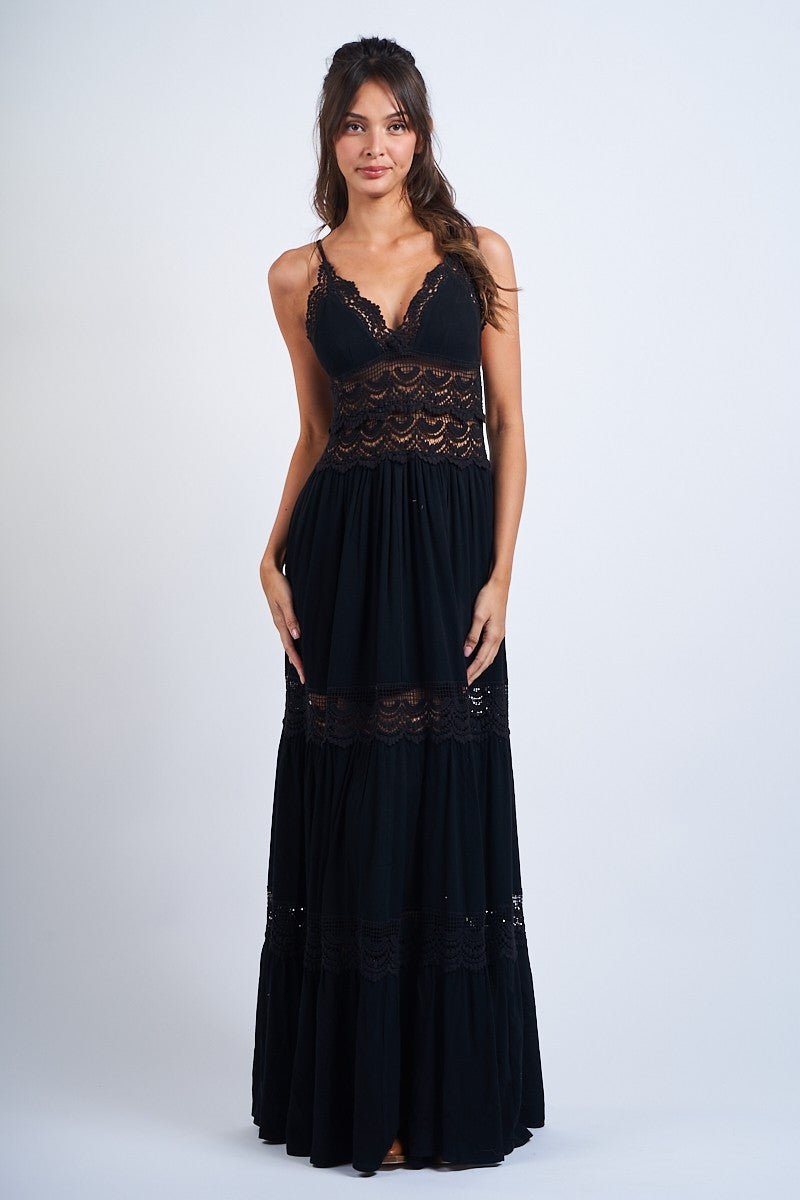 Lace Torso Maxi - Polkadots & Moonbeams LAPolkadots & MoonbeamsBLACKSLace Torso Maxi