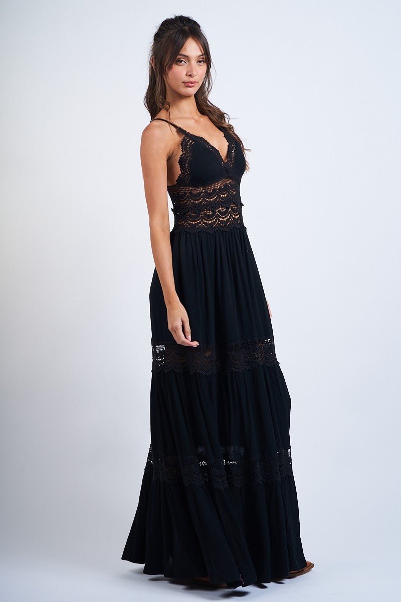 Lace Torso Maxi - Polkadots & Moonbeams LAPolkadots & MoonbeamsBLACKSLace Torso Maxi