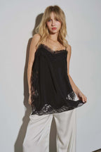 Lace Trim Cami - Polkadots & Moonbeams LABeige BotanyBLACKSLace Trim Cami