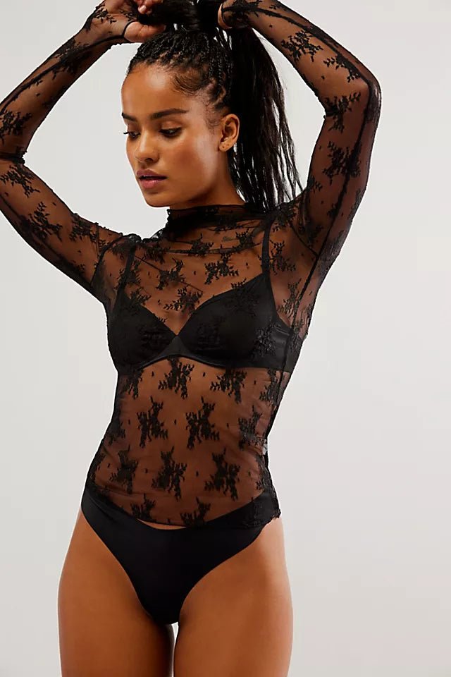 Lady Luxe Layering Top - Polkadots & Moonbeams LAFree PeopleBlackXSLady Luxe Layering Top