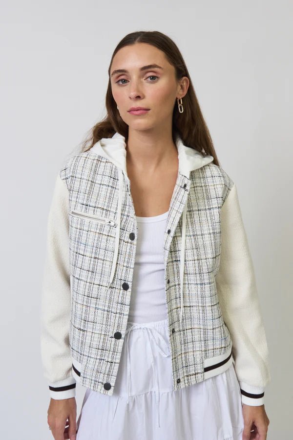 Logan Tweed Bomber - Polkadots & Moonbeams LACentral Park WestXSLogan Tweed Bomber