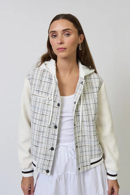Logan Tweed Bomber - Polkadots & Moonbeams LACentral Park WestXSLogan Tweed Bomber