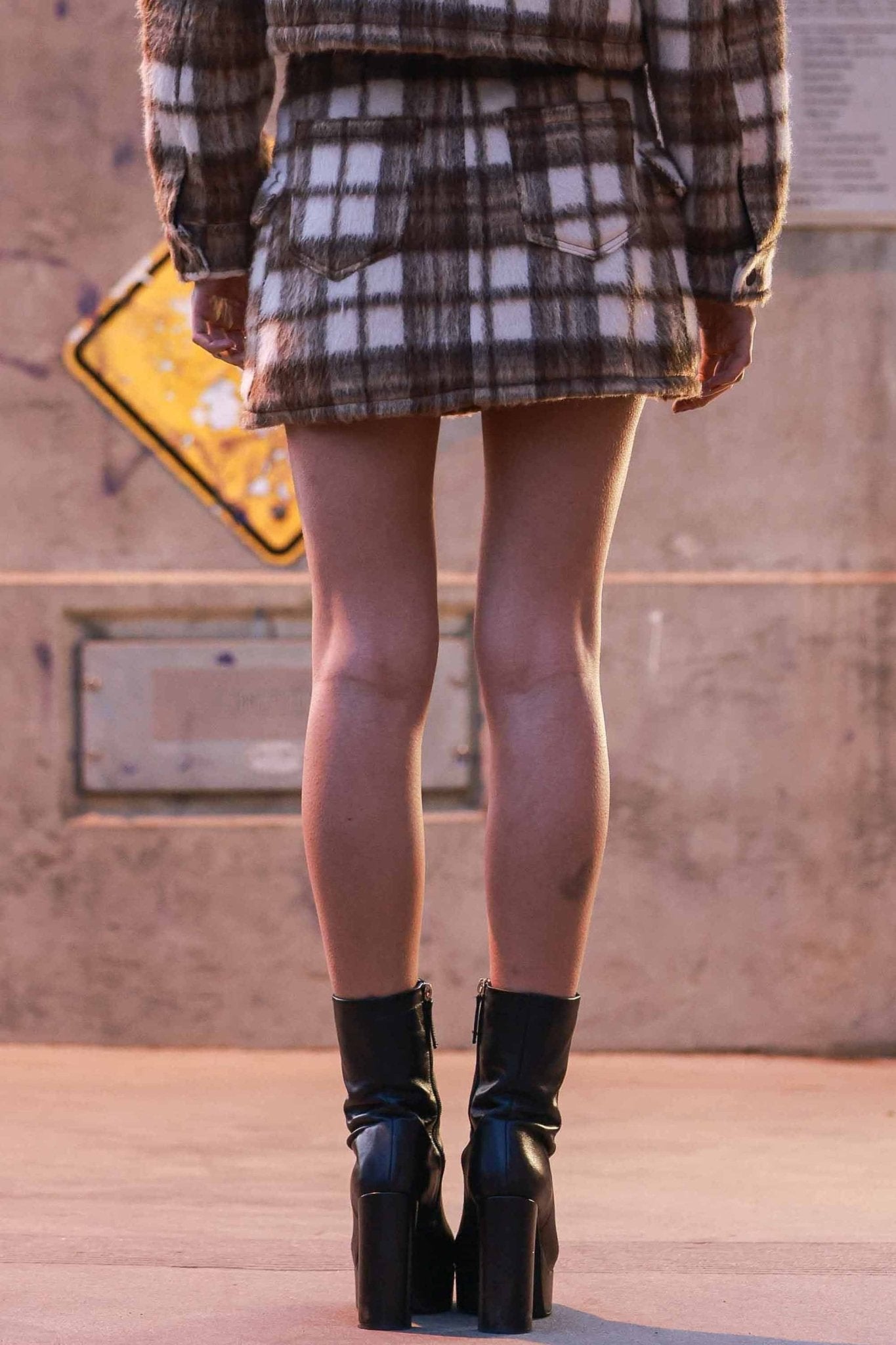 Logo Plaid Mini Skirt - Polkadots & Moonbeams LAPolkadots & MoonbeamsSLogo Plaid Mini Skirt