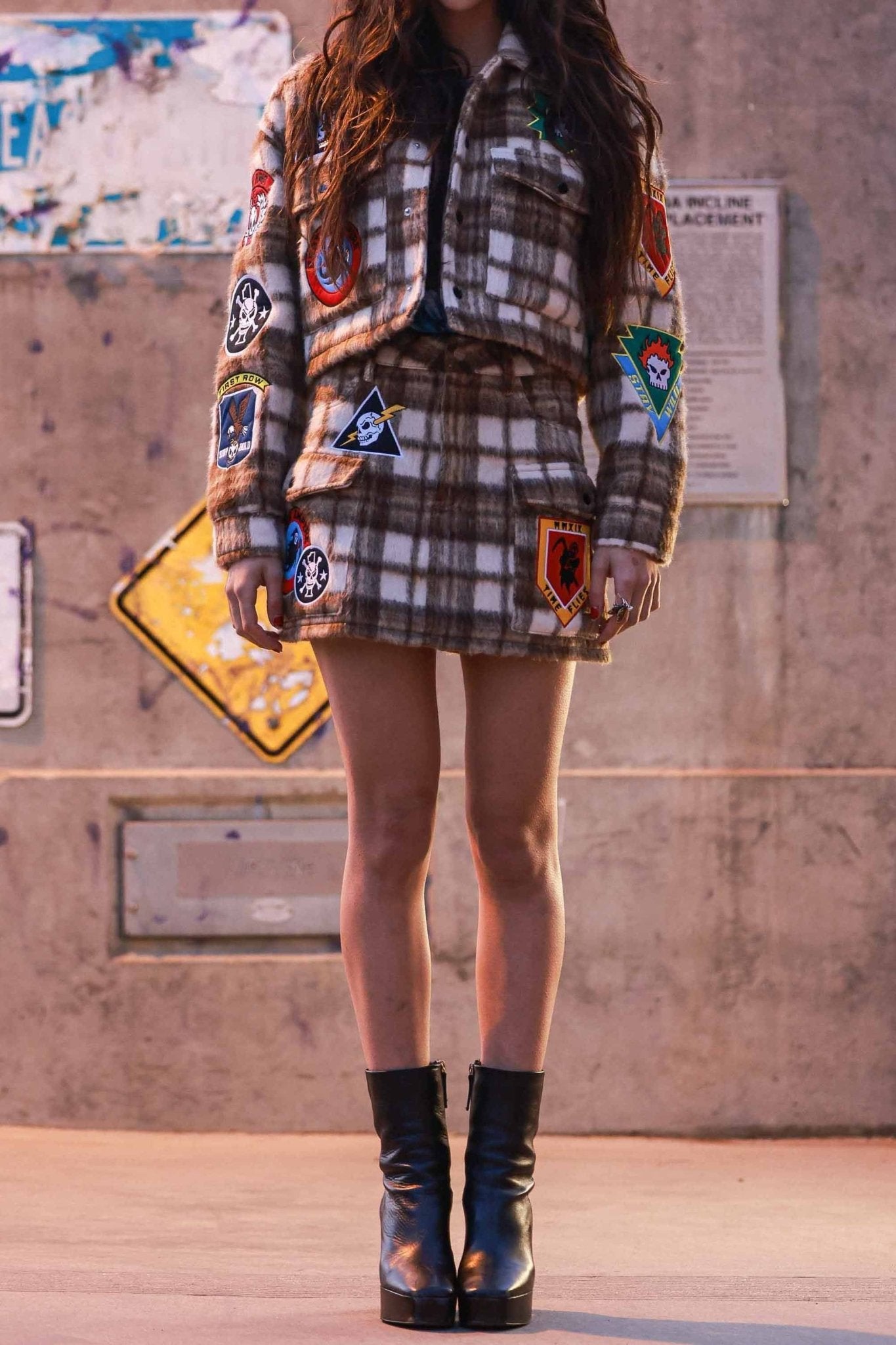 Logo Plaid Shacket - Polkadots & Moonbeams LAPolkadots & MoonbeamsSLogo Plaid Shacket
