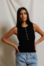 Loretta Tank - Polkadots & Moonbeams LAPerfect White TeeBlackXSLoretta Tank