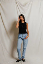 Loretta Tank - Polkadots & Moonbeams LAPerfect White TeeBlackXSLoretta Tank