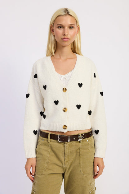 Love Cardigan - Polkadots & Moonbeams LAPolkadots & MoonbeamsIVORY/BLACKSLove Cardigan