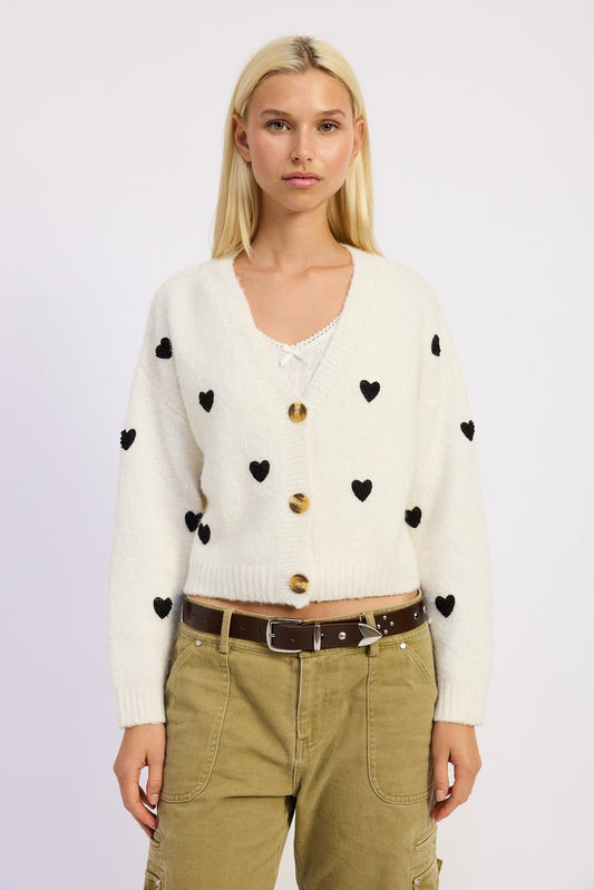Love Cardigan - Polkadots & Moonbeams LAPolkadots & MoonbeamsIVORY/BLACKSLove Cardigan