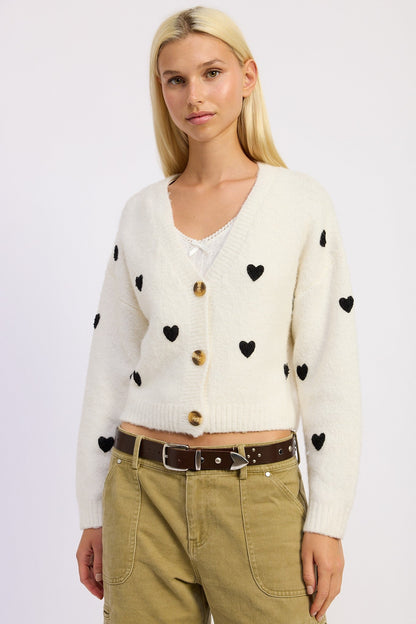 Love Cardigan - Polkadots & Moonbeams LAPolkadots & MoonbeamsIVORY/BLACKSLove Cardigan