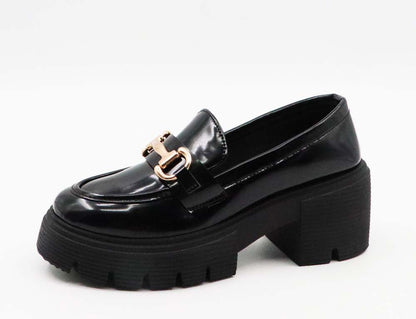 Patent Lug Sole Penny Loafer