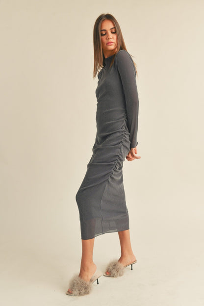 Lurex Mesh Midi - Polkadots & Moonbeams LAPolkadots & MoonbeamsSMALLGREY BLUELurex Mesh Midi