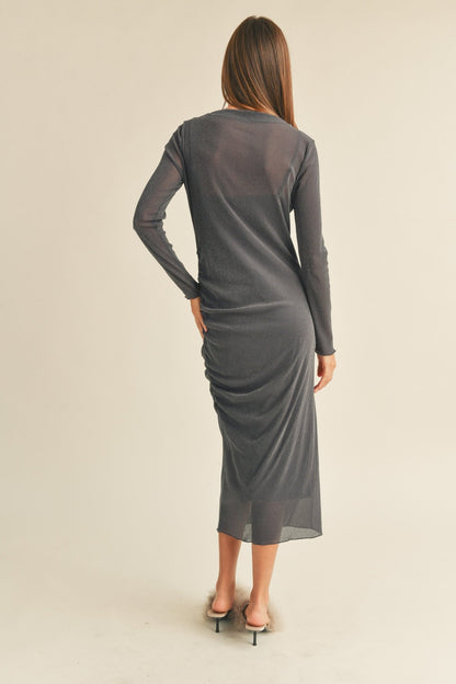 Lurex Mesh Midi - Polkadots & Moonbeams LAPolkadots & MoonbeamsSMALLGREY BLUELurex Mesh Midi