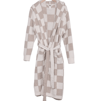Luxe Check Robe - Polkadots & Moonbeams LALocal Beachtan/whiteLuxe Check Robe