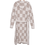 Luxe Check Robe - Polkadots & Moonbeams LALocal Beachtan/whiteLuxe Check Robe